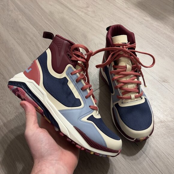 Like New APL Techloom Defender Seakers Size 7 Color Blue Cream Pink - Picture 3 of 10